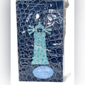 Cape Shore‎ Snazzy Pad with Blue Crocodile Pattern